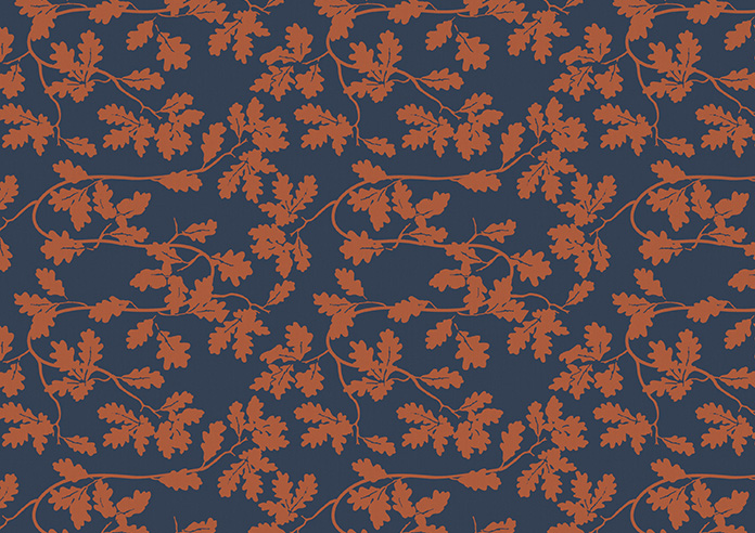 Oak Leaves Velvet, Autumn - Motorised Roman Blind - Image 7